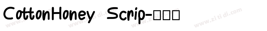 CottonHoney Scrip字体转换